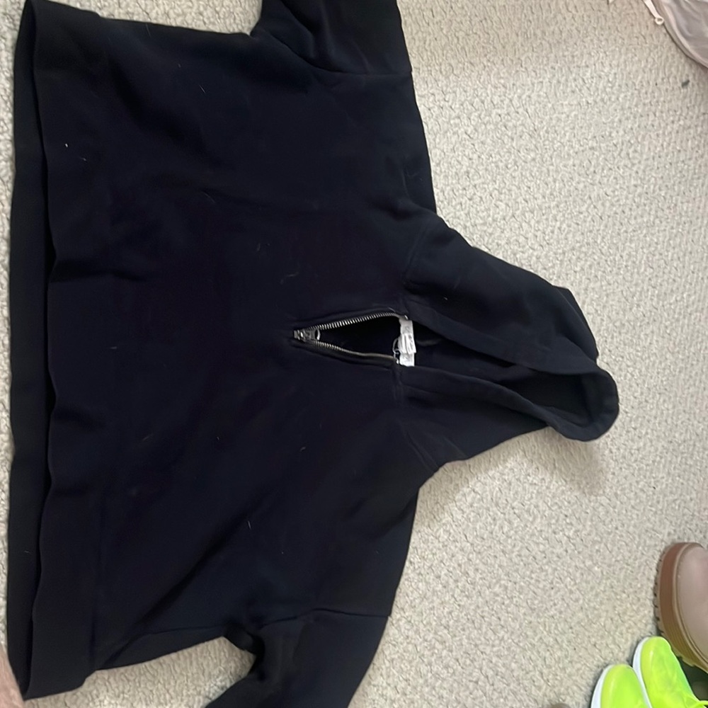 forever 21 black cropped hoodie
